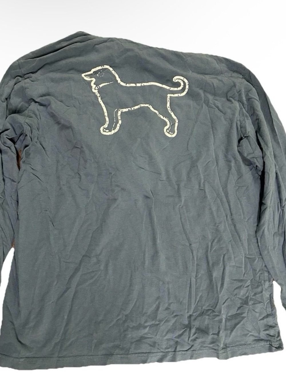 Men’s The Black Dog Lightweight Blue Hoodie Size Large - Picture 2 of 5